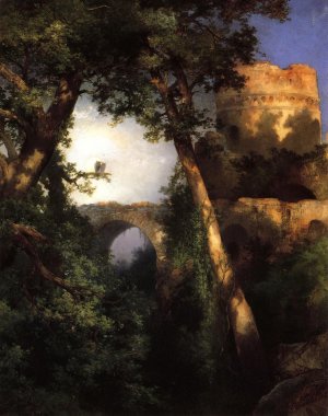 Main Product Photo of Two Owls Painting by Thomas Moran
