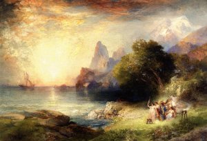 Main Product Photo of Ulysses and the Sirens Painting by Thomas Moran