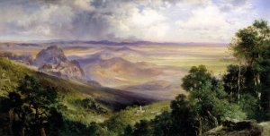 Main Product Photo of Valley of Cuernavaca Painting by Thomas Moran