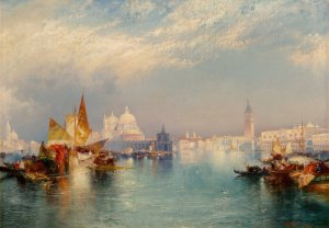 Main Product Photo of Venetian Scene Painting by Thomas Moran