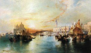 Main Product Photo of Venice from the Lagoon Painting by Thomas Moran
