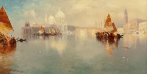 Venice by Thomas Moran - Hand-Painted Oil Painting Reproduction