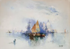 Venice by Thomas Moran - Hand-Painted Oil Painting Reproduction