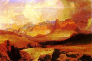 Main Product Photo of View of Yosemite Painting by Thomas Moran