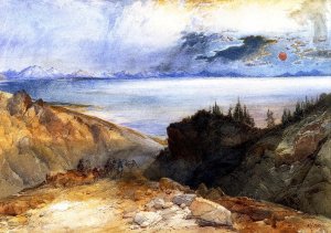 Yellowstone Lake 2 by Oil Painting Reproduction