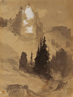 Main Product Photo of Yellowstone Painting by Thomas Moran