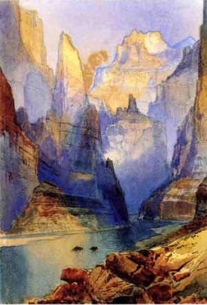 Main Product Photo of Zion Valley Painting by Thomas Moran